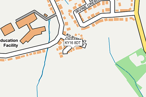 KY16 8DT map - OS OpenMap – Local (Ordnance Survey) KY16 8DT map - OS OpenMap – Local (Ordnance Survey)