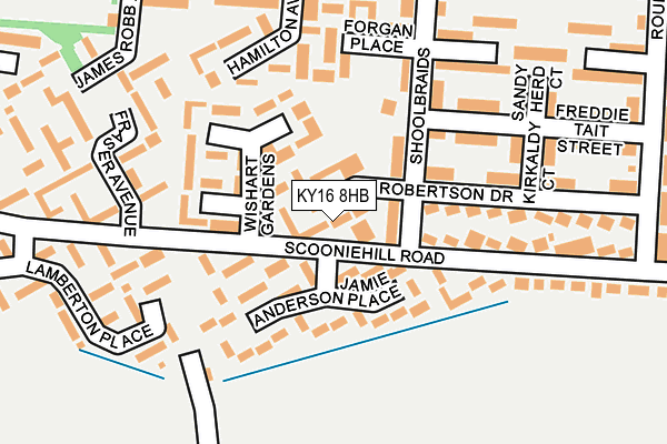 KY16 8HB map - OS OpenMap – Local (Ordnance Survey) KY16 8HB map - OS OpenMap – Local (Ordnance Survey)