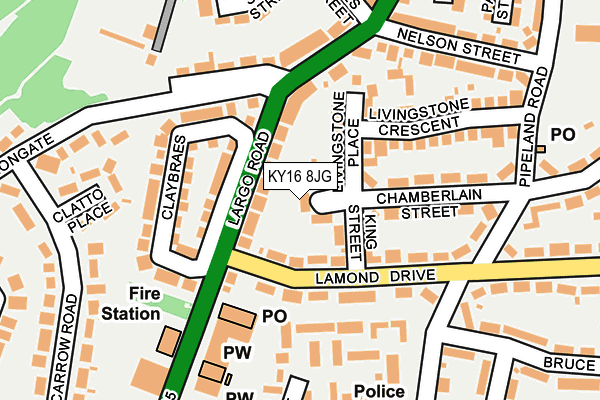 KY16 8JG map - OS OpenMap – Local (Ordnance Survey) KY16 8JG map - OS OpenMap – Local (Ordnance Survey)