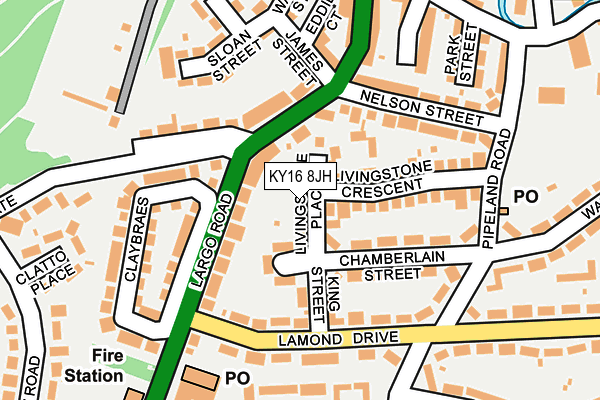 KY16 8JH map - OS OpenMap – Local (Ordnance Survey) KY16 8JH map - OS OpenMap – Local (Ordnance Survey)