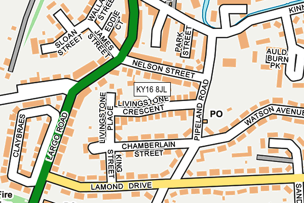 KY16 8JL map - OS OpenMap – Local (Ordnance Survey) KY16 8JL map - OS OpenMap – Local (Ordnance Survey)