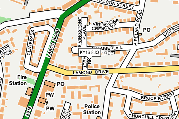 KY16 8JQ map - OS OpenMap – Local (Ordnance Survey) KY16 8JQ map - OS OpenMap – Local (Ordnance Survey)