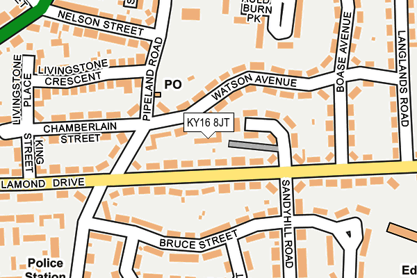 KY16 8JT map - OS OpenMap – Local (Ordnance Survey) KY16 8JT map - OS OpenMap – Local (Ordnance Survey)