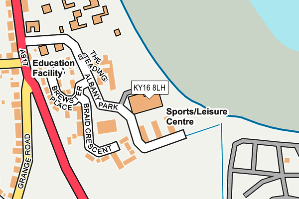 KY16 8LH map - OS OpenMap – Local (Ordnance Survey) KY16 8LH map - OS OpenMap – Local (Ordnance Survey)