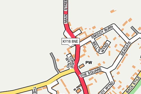 KY16 8NE map - OS OpenMap – Local (Ordnance Survey) KY16 8NE map - OS OpenMap – Local (Ordnance Survey)