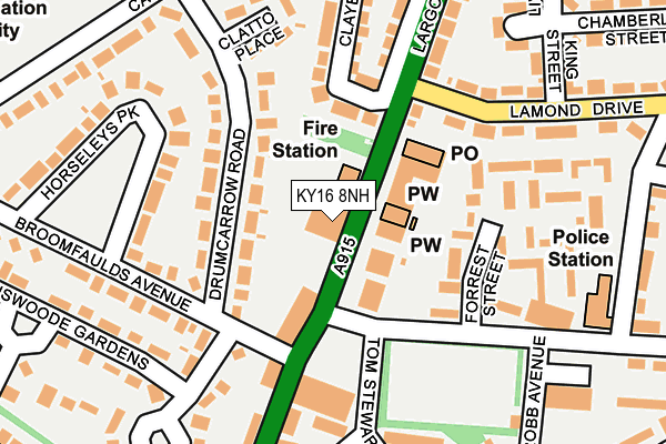 KY16 8NH map - OS OpenMap – Local (Ordnance Survey) KY16 8NH map - OS OpenMap – Local (Ordnance Survey)