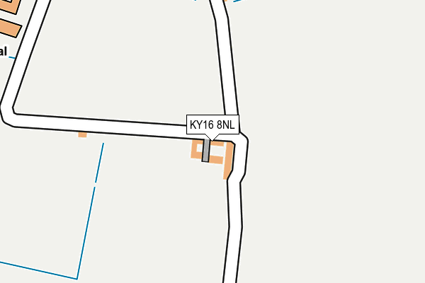 KY16 8NL map - OS OpenMap – Local (Ordnance Survey) KY16 8NL map - OS OpenMap – Local (Ordnance Survey)