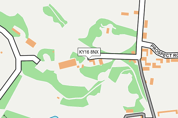 KY16 8NX map - OS OpenMap – Local (Ordnance Survey) KY16 8NX map - OS OpenMap – Local (Ordnance Survey)