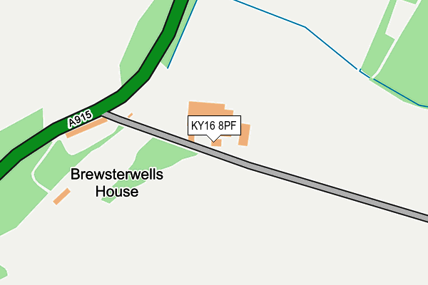 KY16 8PF map - OS OpenMap – Local (Ordnance Survey) KY16 8PF map - OS OpenMap – Local (Ordnance Survey)