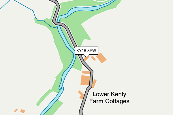 KY16 8PW map - OS OpenMap – Local (Ordnance Survey) KY16 8PW map - OS OpenMap – Local (Ordnance Survey)
