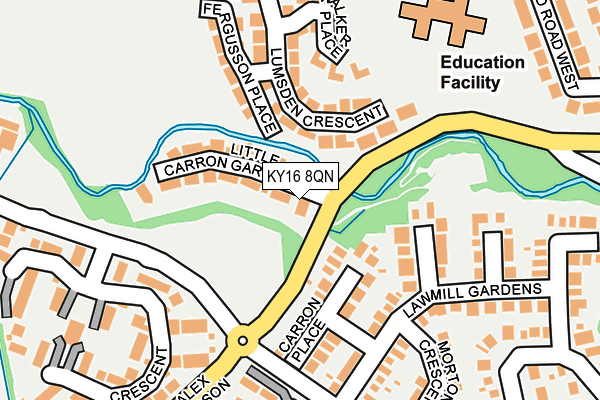 KY16 8QN map - OS OpenMap – Local (Ordnance Survey) KY16 8QN map - OS OpenMap – Local (Ordnance Survey)