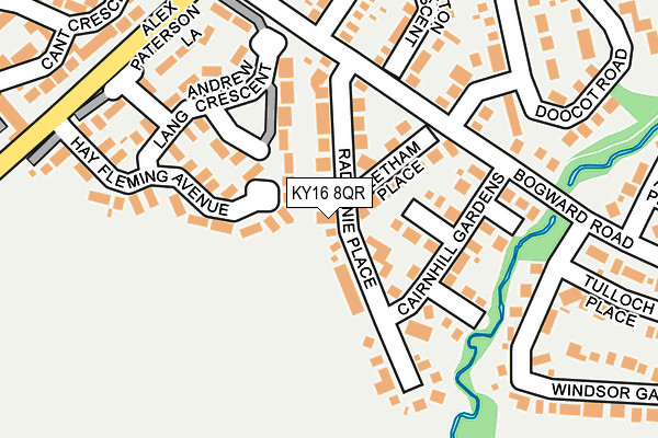 KY16 8QR map - OS OpenMap – Local (Ordnance Survey) KY16 8QR map - OS OpenMap – Local (Ordnance Survey)