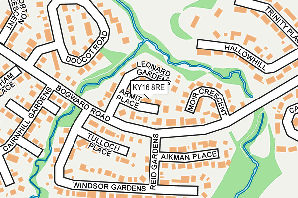 KY16 8RE map - OS OpenMap – Local (Ordnance Survey) KY16 8RE map - OS OpenMap – Local (Ordnance Survey)