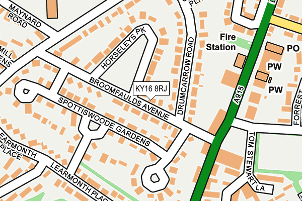 KY16 8RJ map - OS OpenMap – Local (Ordnance Survey) KY16 8RJ map - OS OpenMap – Local (Ordnance Survey)