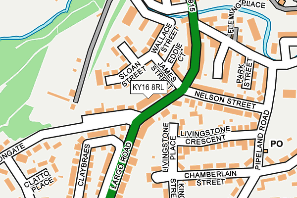 KY16 8RL map - OS OpenMap – Local (Ordnance Survey) KY16 8RL map - OS OpenMap – Local (Ordnance Survey)