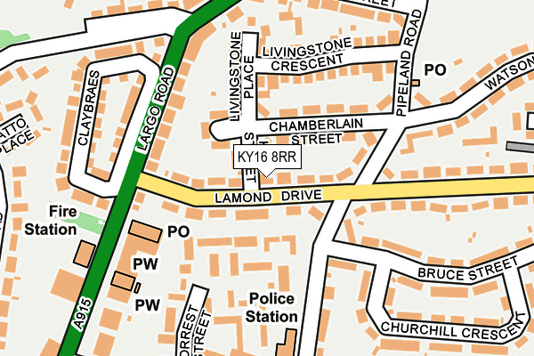 KY16 8RR map - OS OpenMap – Local (Ordnance Survey) KY16 8RR map - OS OpenMap – Local (Ordnance Survey)