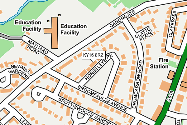 KY16 8RZ map - OS OpenMap – Local (Ordnance Survey) KY16 8RZ map - OS OpenMap – Local (Ordnance Survey)