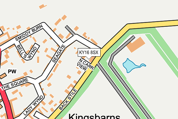 KY16 8SX map - OS OpenMap – Local (Ordnance Survey) KY16 8SX map - OS OpenMap – Local (Ordnance Survey)