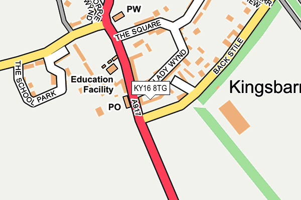 KY16 8TG map - OS OpenMap – Local (Ordnance Survey) KY16 8TG map - OS OpenMap – Local (Ordnance Survey)