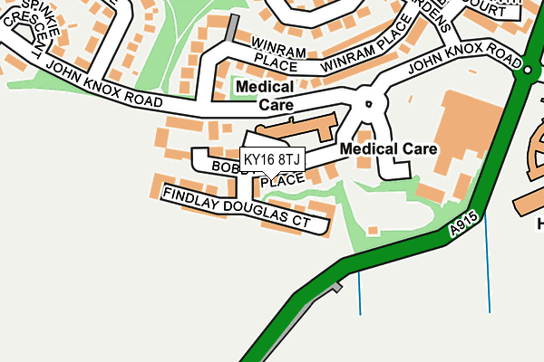 KY16 8TJ map - OS OpenMap – Local (Ordnance Survey) KY16 8TJ map - OS OpenMap – Local (Ordnance Survey)