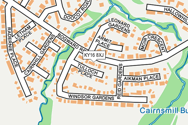 KY16 8XJ map - OS OpenMap – Local (Ordnance Survey) KY16 8XJ map - OS OpenMap – Local (Ordnance Survey)