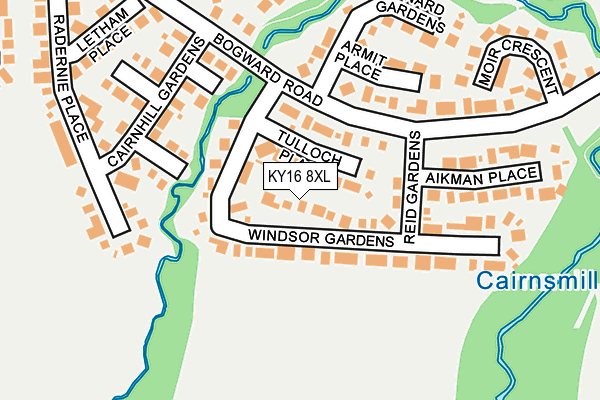 KY16 8XL map - OS OpenMap – Local (Ordnance Survey) KY16 8XL map - OS OpenMap – Local (Ordnance Survey)