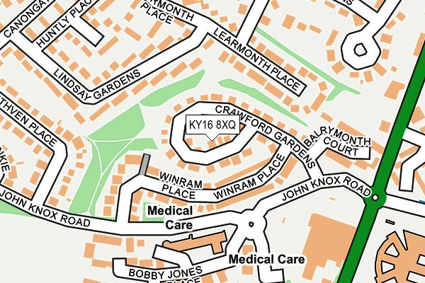 KY16 8XQ map - OS OpenMap – Local (Ordnance Survey) KY16 8XQ map - OS OpenMap – Local (Ordnance Survey)