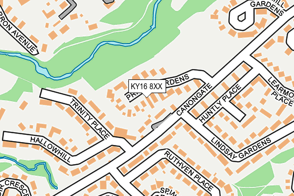 KY16 8XX map - OS OpenMap – Local (Ordnance Survey) KY16 8XX map - OS OpenMap – Local (Ordnance Survey)