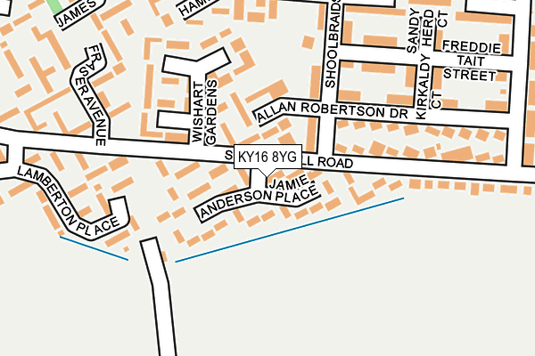 KY16 8YG map - OS OpenMap – Local (Ordnance Survey) KY16 8YG map - OS OpenMap – Local (Ordnance Survey)