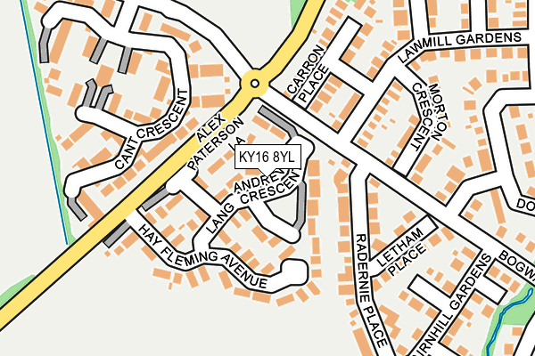 KY16 8YL map - OS OpenMap – Local (Ordnance Survey) KY16 8YL map - OS OpenMap – Local (Ordnance Survey)