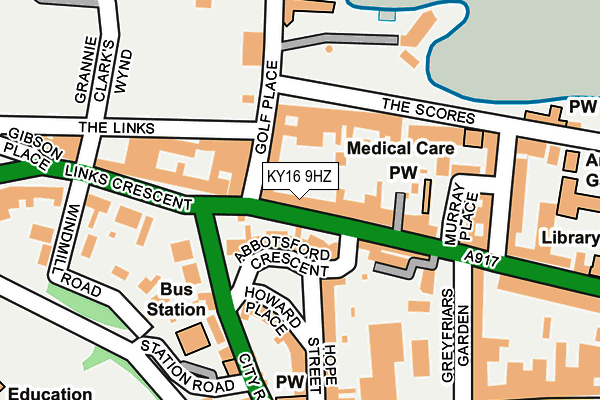 KY16 9HZ map - OS OpenMap – Local (Ordnance Survey) KY16 9HZ map - OS OpenMap – Local (Ordnance Survey)