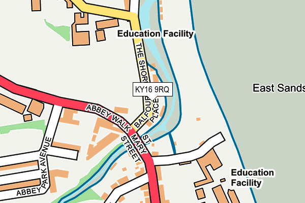 KY16 9RQ map - OS OpenMap – Local (Ordnance Survey) KY16 9RQ map - OS OpenMap – Local (Ordnance Survey)