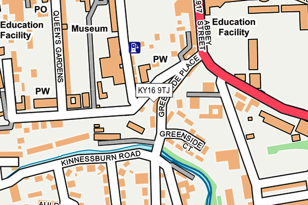 KY16 9TJ map - OS OpenMap – Local (Ordnance Survey)