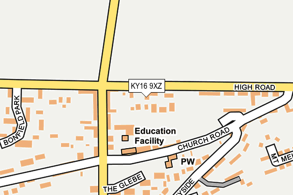 KY16 9XZ map - OS OpenMap – Local (Ordnance Survey) KY16 9XZ map - OS OpenMap – Local (Ordnance Survey)