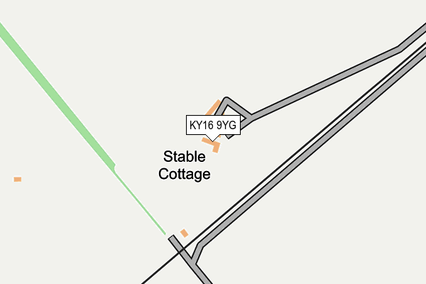 KY16 9YG map - OS OpenMap – Local (Ordnance Survey)