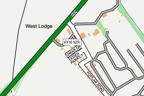 KY16 9ZR map - OS OpenMap – Local (Ordnance Survey) KY16 9ZR map - OS OpenMap – Local (Ordnance Survey)