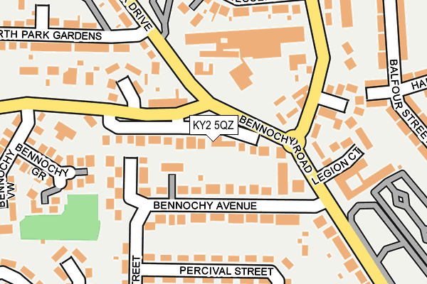 KY2 5QZ map - OS OpenMap – Local (Ordnance Survey)