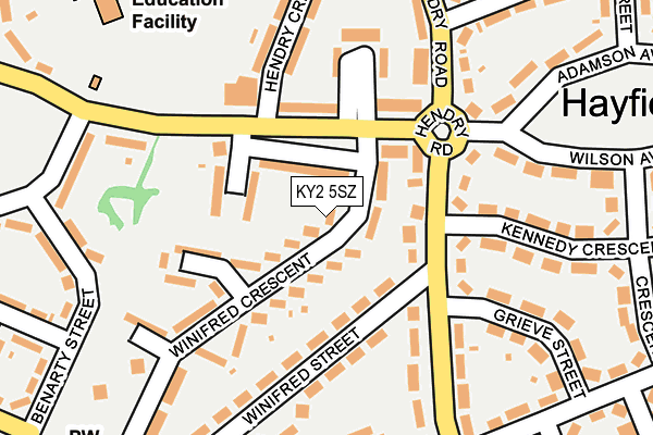 KY2 5SZ map - OS OpenMap – Local (Ordnance Survey) KY2 5SZ map - OS OpenMap – Local (Ordnance Survey)