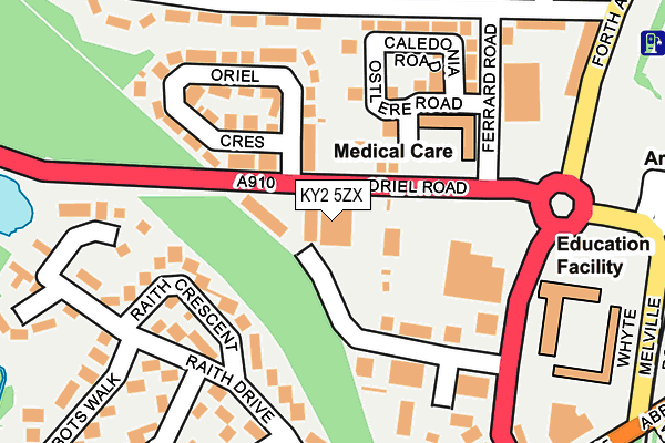 KY2 5ZX map - OS OpenMap – Local (Ordnance Survey) KY2 5ZX map - OS OpenMap – Local (Ordnance Survey)