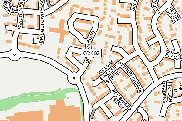 KY2 6GZ map - OS OpenMap – Local (Ordnance Survey) KY2 6GZ map - OS OpenMap – Local (Ordnance Survey)