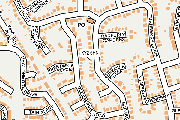 KY2 6HN map - OS OpenMap – Local (Ordnance Survey) KY2 6HN map - OS OpenMap – Local (Ordnance Survey)