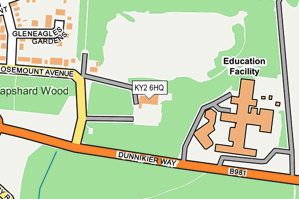 KY2 6HQ map - OS OpenMap – Local (Ordnance Survey) KY2 6HQ map - OS OpenMap – Local (Ordnance Survey)