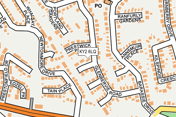 KY2 6LQ map - OS OpenMap – Local (Ordnance Survey) KY2 6LQ map - OS OpenMap – Local (Ordnance Survey)