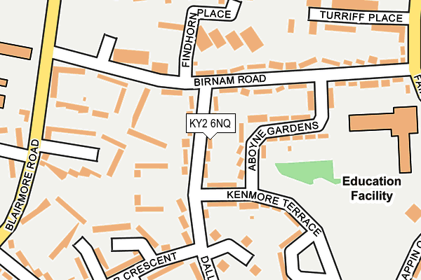 KY2 6NQ map - OS OpenMap – Local (Ordnance Survey)