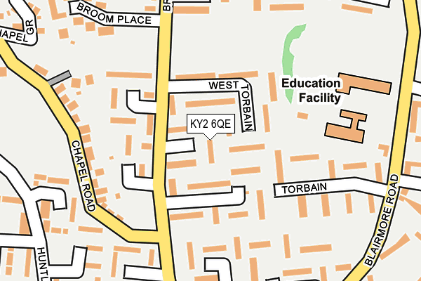 KY2 6QE map - OS OpenMap – Local (Ordnance Survey) KY2 6QE map - OS OpenMap – Local (Ordnance Survey)