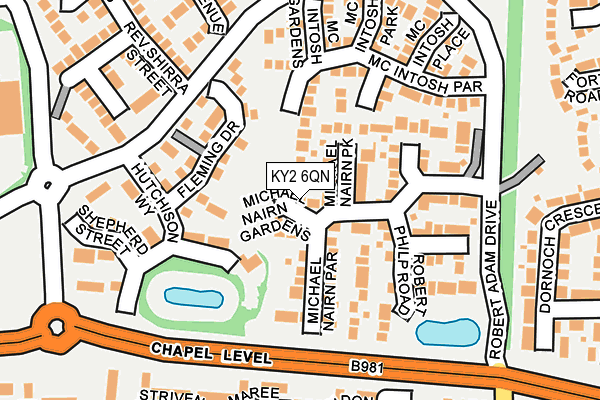 KY2 6QN map - OS OpenMap – Local (Ordnance Survey)