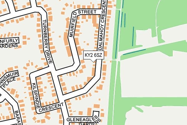 KY2 6SZ map - OS OpenMap – Local (Ordnance Survey) KY2 6SZ map - OS OpenMap – Local (Ordnance Survey)