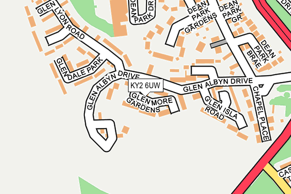 KY2 6UW map - OS OpenMap – Local (Ordnance Survey) KY2 6UW map - OS OpenMap – Local (Ordnance Survey)