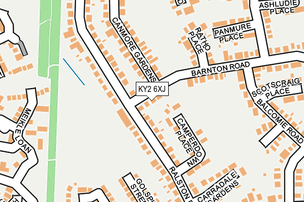 KY2 6XJ map - OS OpenMap – Local (Ordnance Survey) KY2 6XJ map - OS OpenMap – Local (Ordnance Survey)
