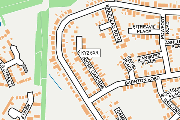 KY2 6XR map - OS OpenMap – Local (Ordnance Survey) KY2 6XR map - OS OpenMap – Local (Ordnance Survey)
